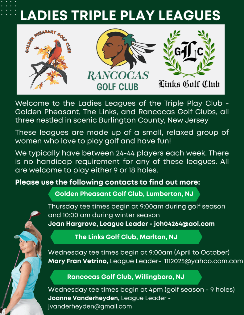 2025 Ladies League Flyer