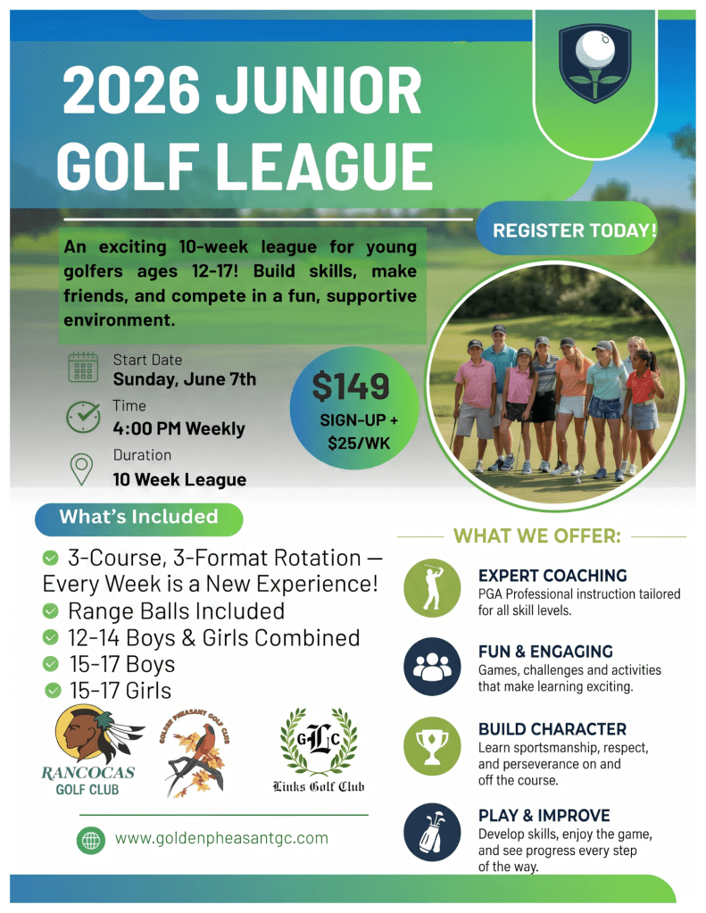 2026 Sunday Afternoon Junior Golfers League